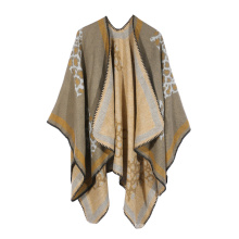 Cobertor feminino Boho Poncho com capa aberta capa cardigã xale